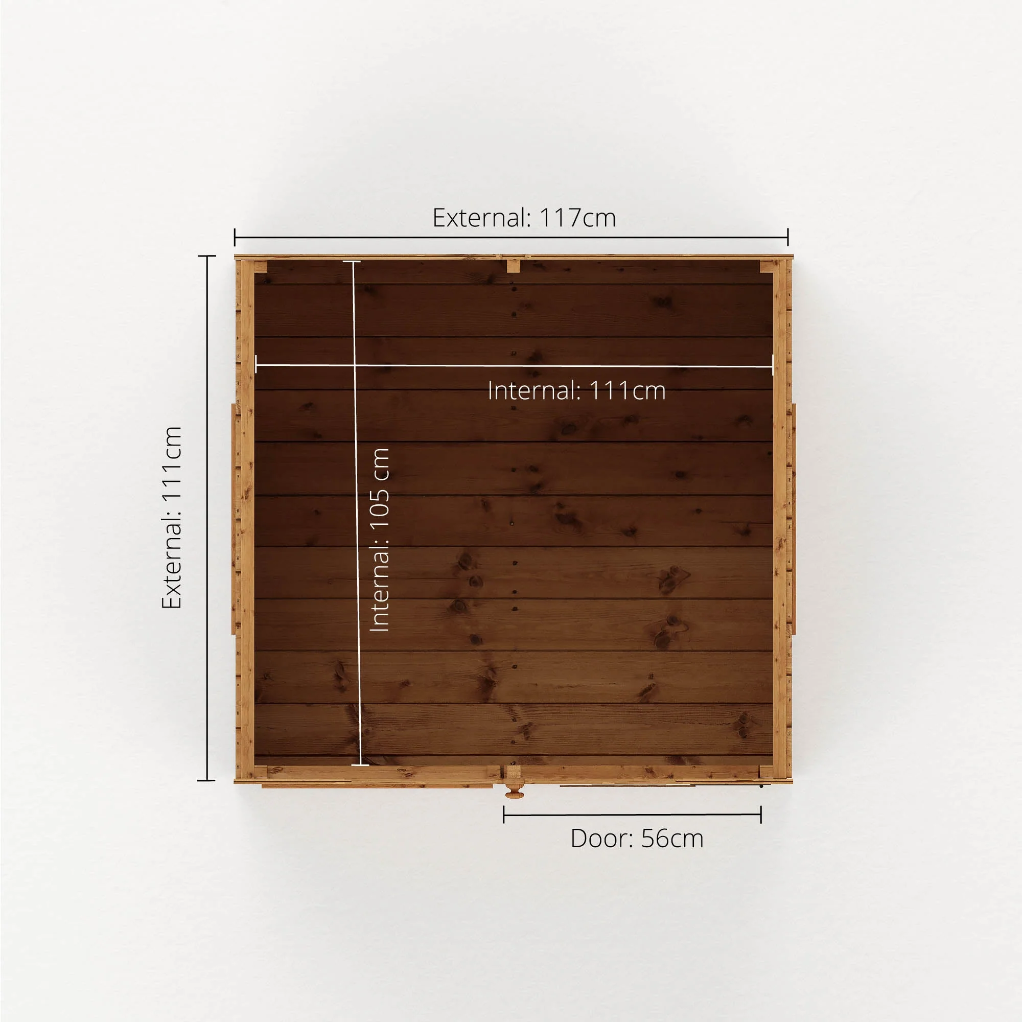 4 x 4 Snug Apex Wooden Playhouse - Image 7