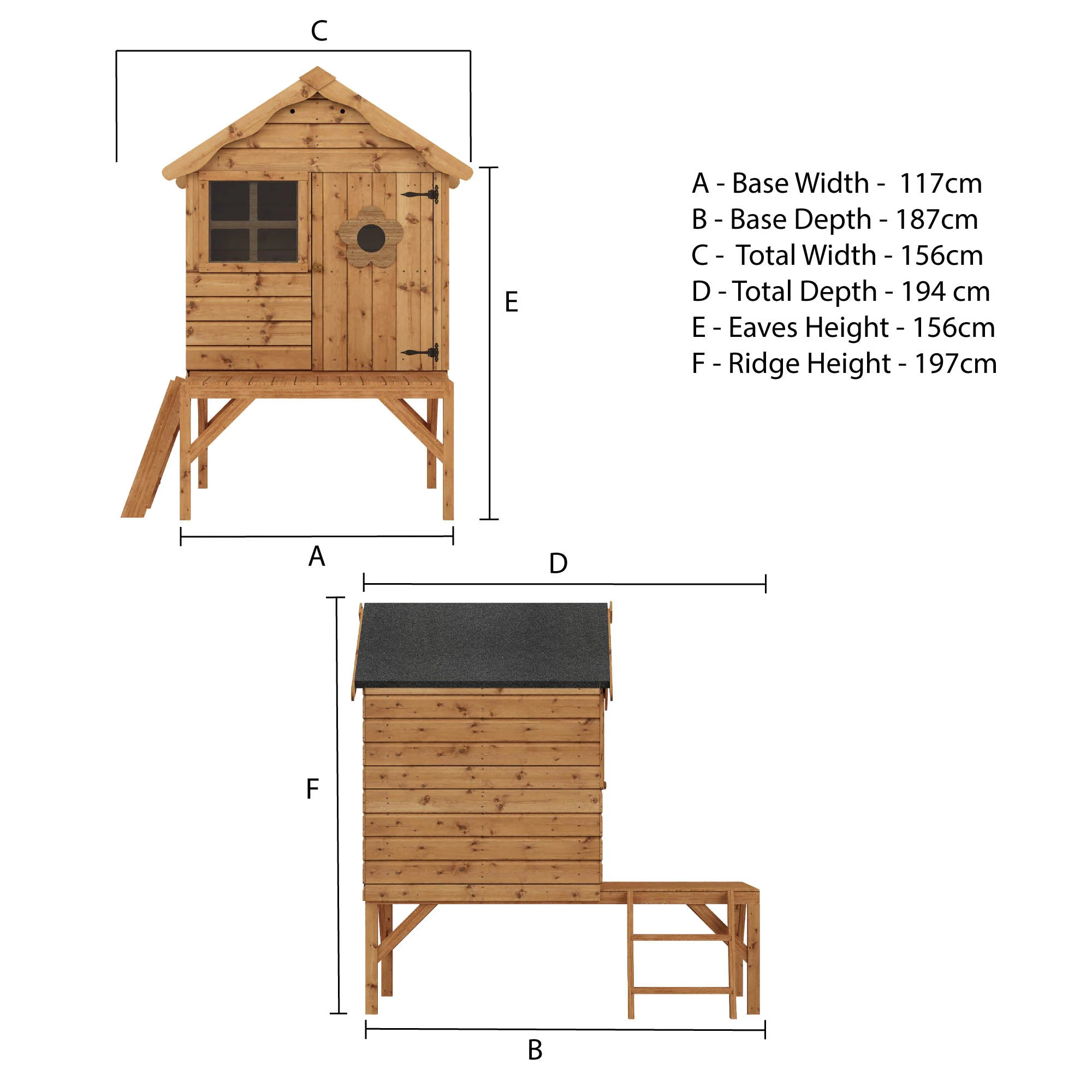 Snug Tower Wooden Playhouse - Image 10