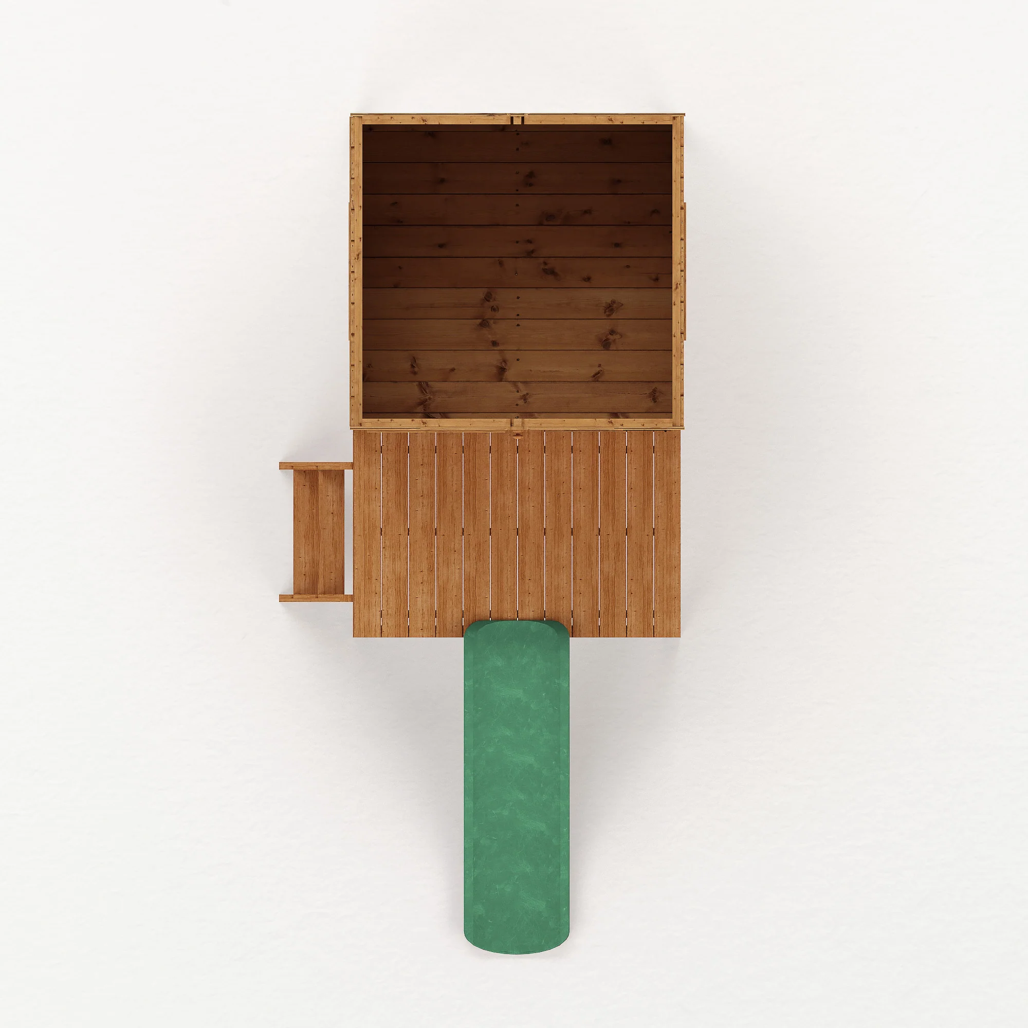 Snug Tower Wooden Playhouse with Slide - Image 5