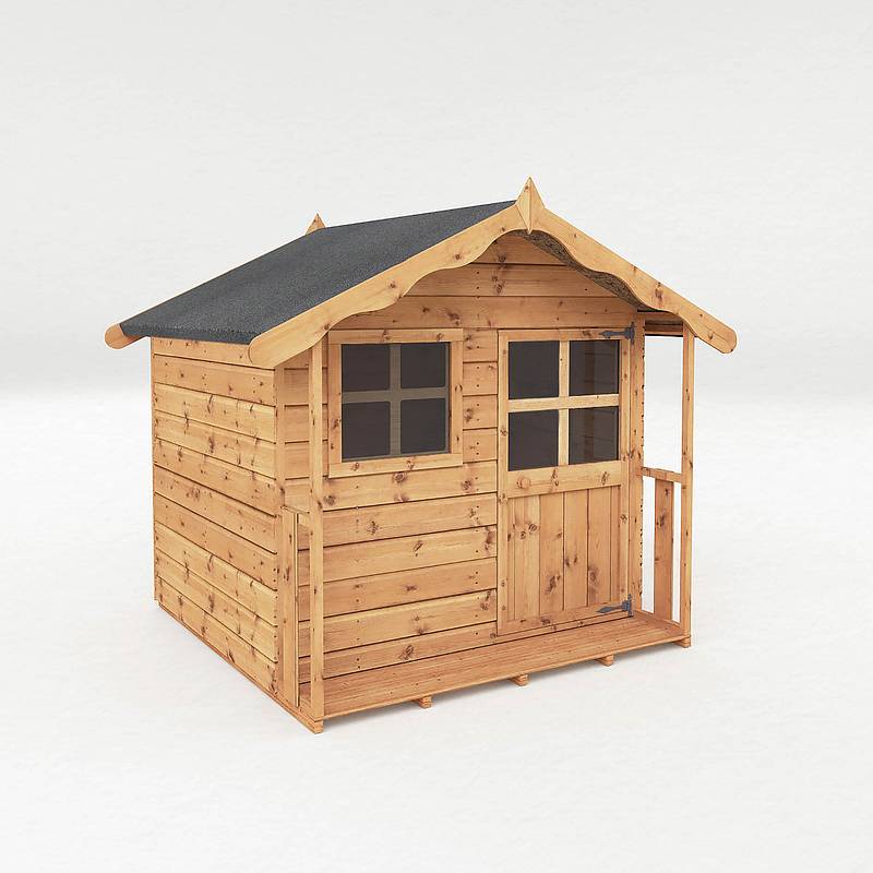 5 x 5 Poppy Apex Wooden Playhouse - Image 3