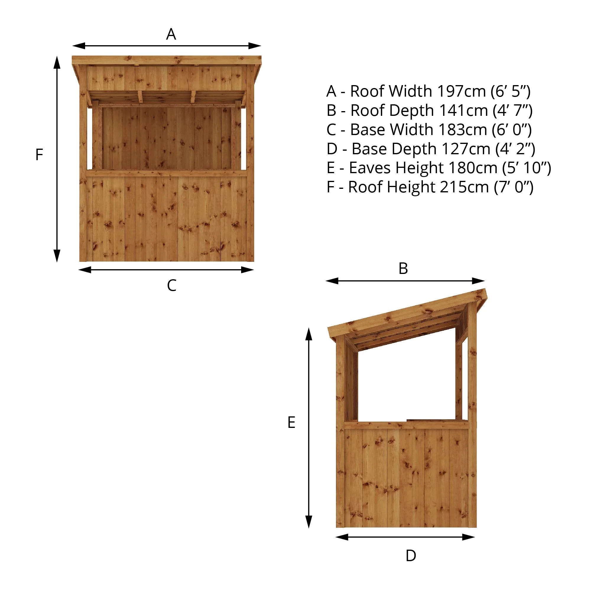 6' x 4' Pressure Treated Garden Bar - Image 9