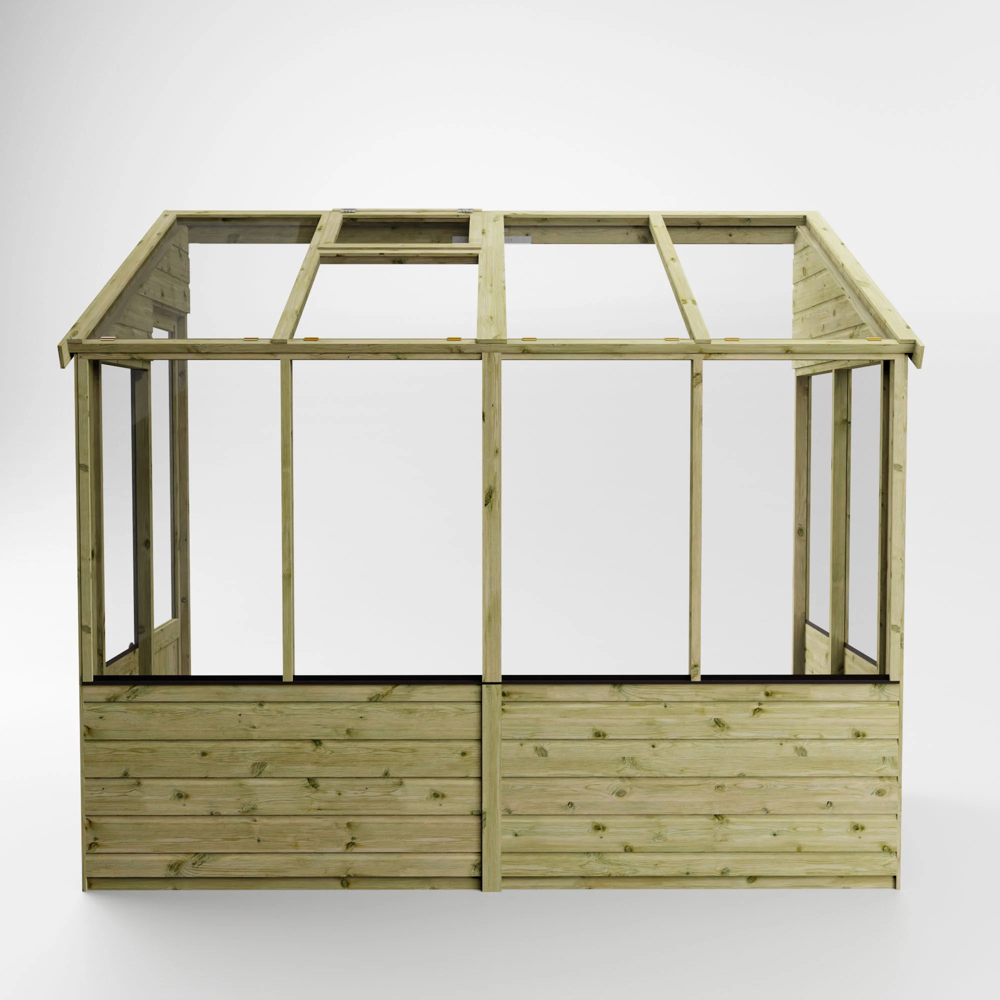 8 x 4 Evesham Lean-to Pent Wooden Greenhouse - Image 5