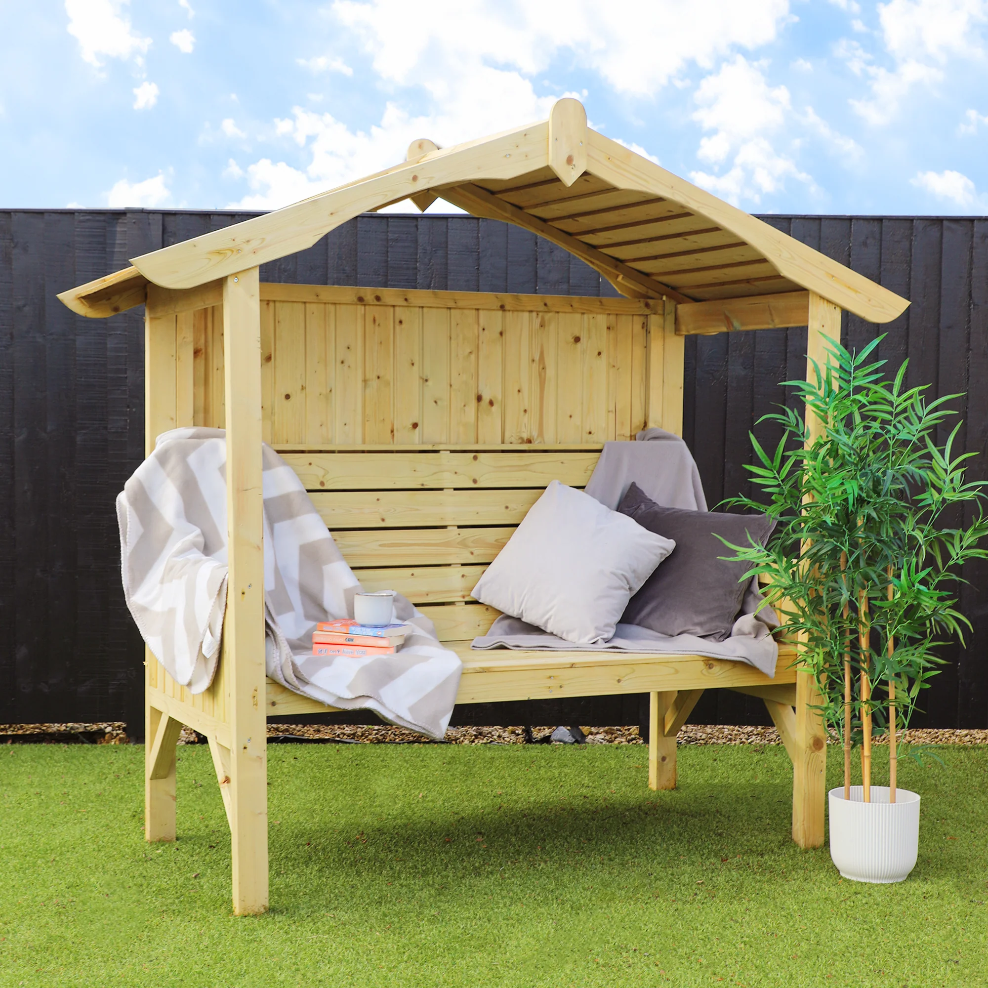 Carlton Arch Top Arbour Seat - Image 2
