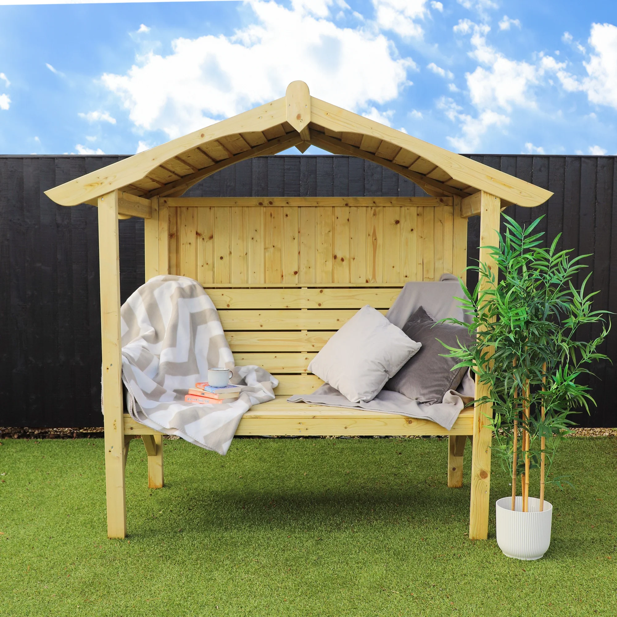 Carlton Arch Top Arbour Seat - Image 4