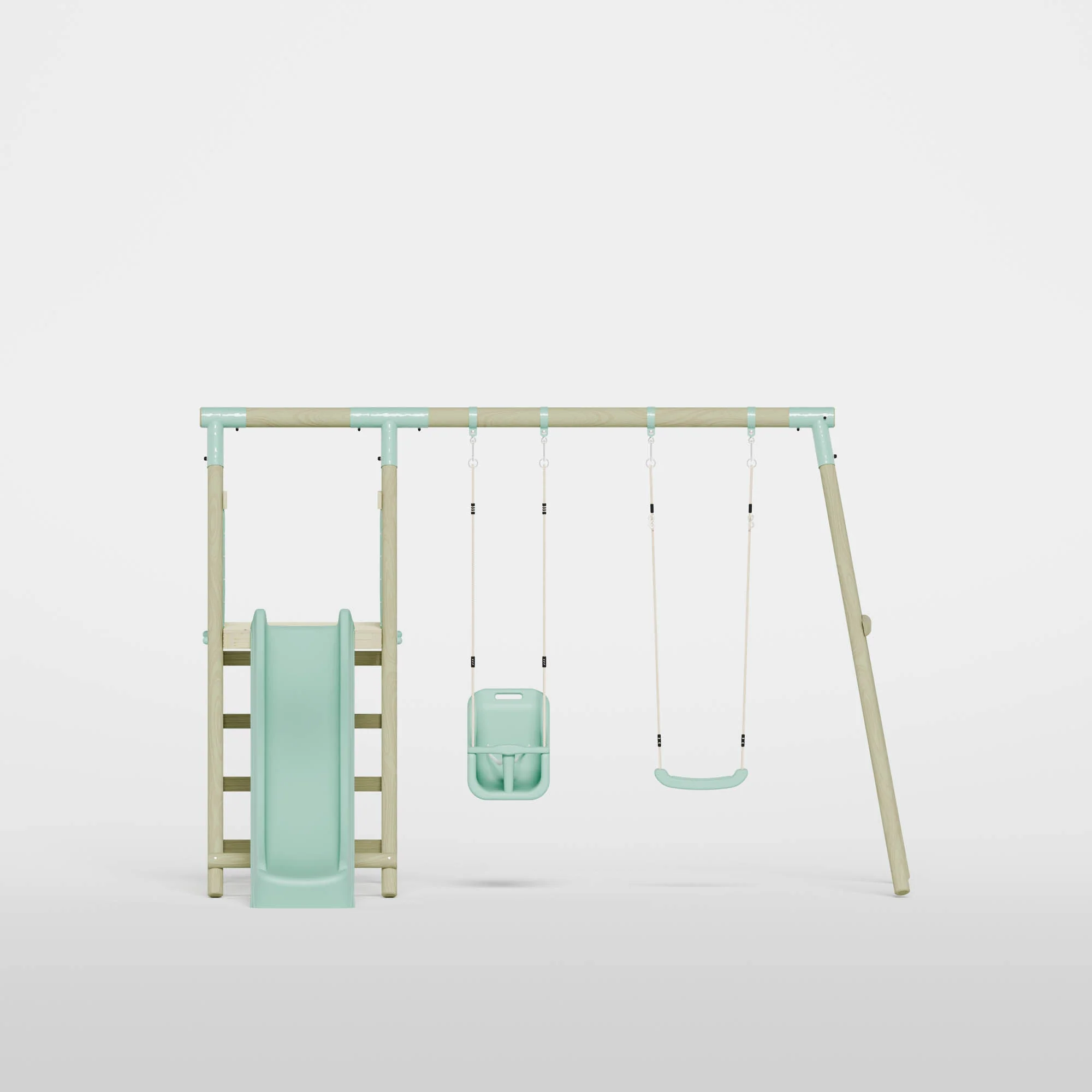 Double Swing with Baby Seat & Slide - Image 3