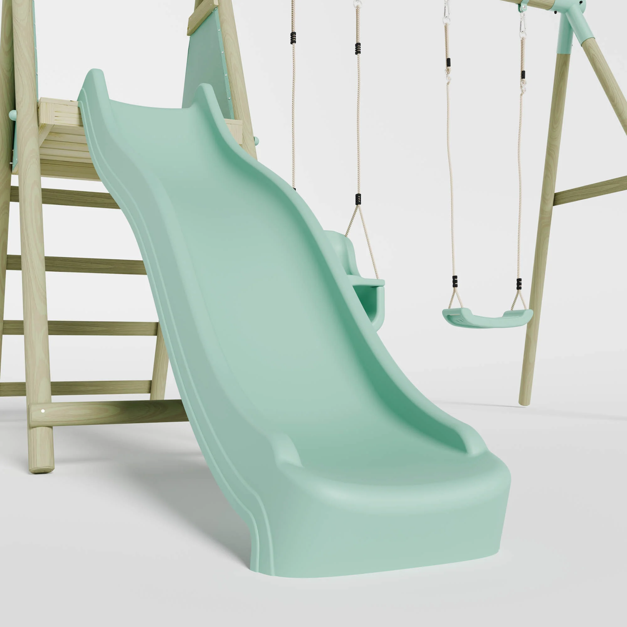 Double Swing with Baby Seat & Slide - Image 7