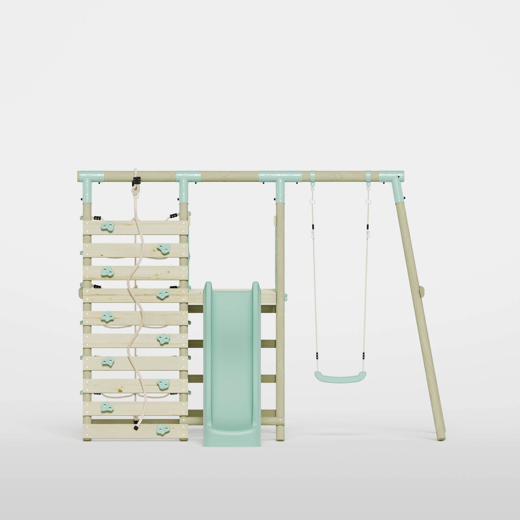 Single Swing with Climbing Wall & Slide - Image 3