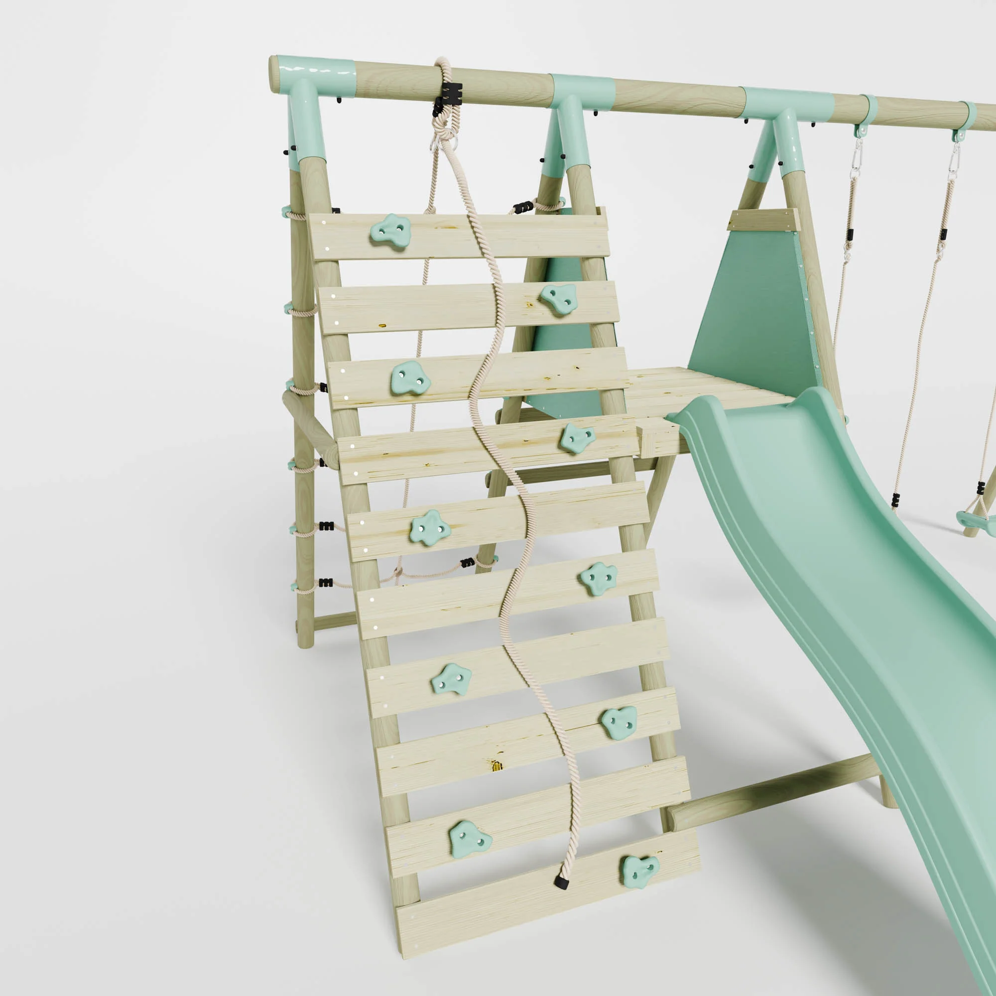 Double Swing with Climbing Wall & Slide - Image 5