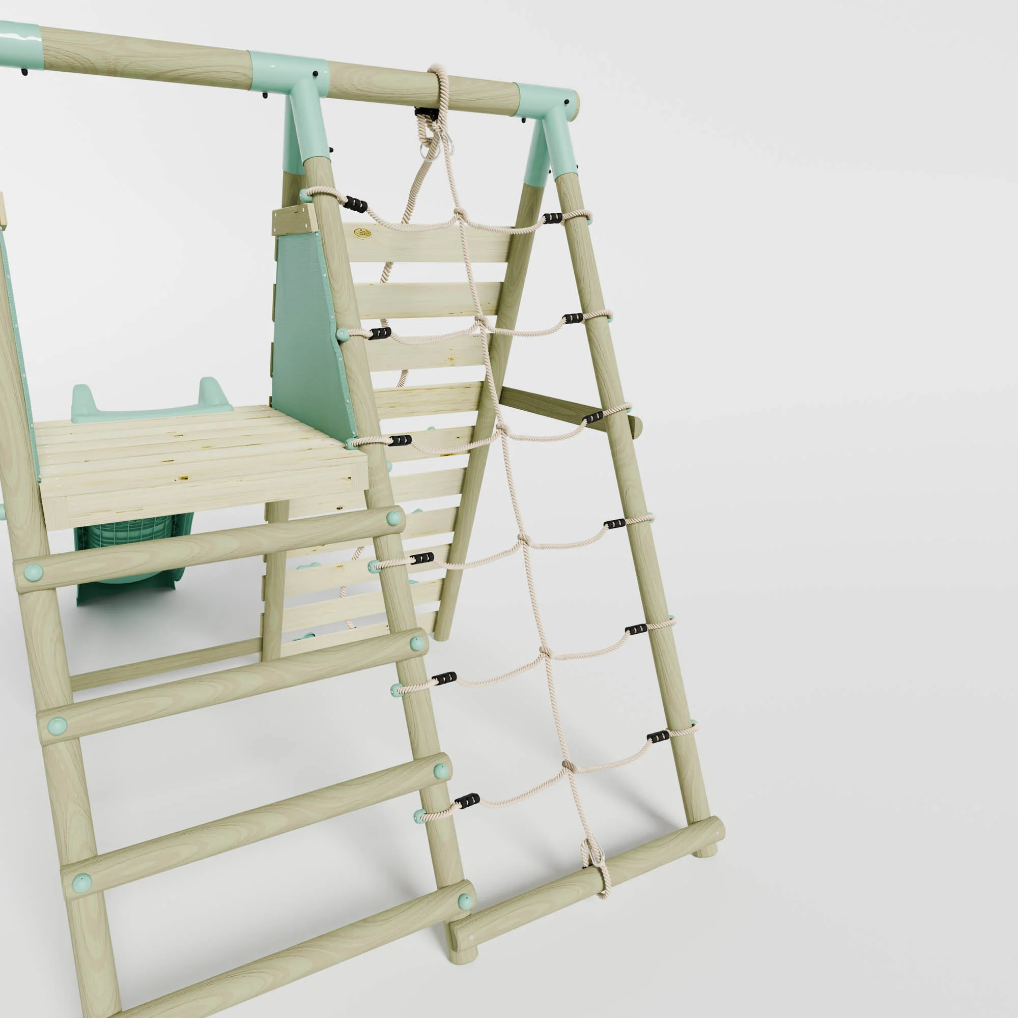 Double Swing with Climbing Wall & Slide - Image 6