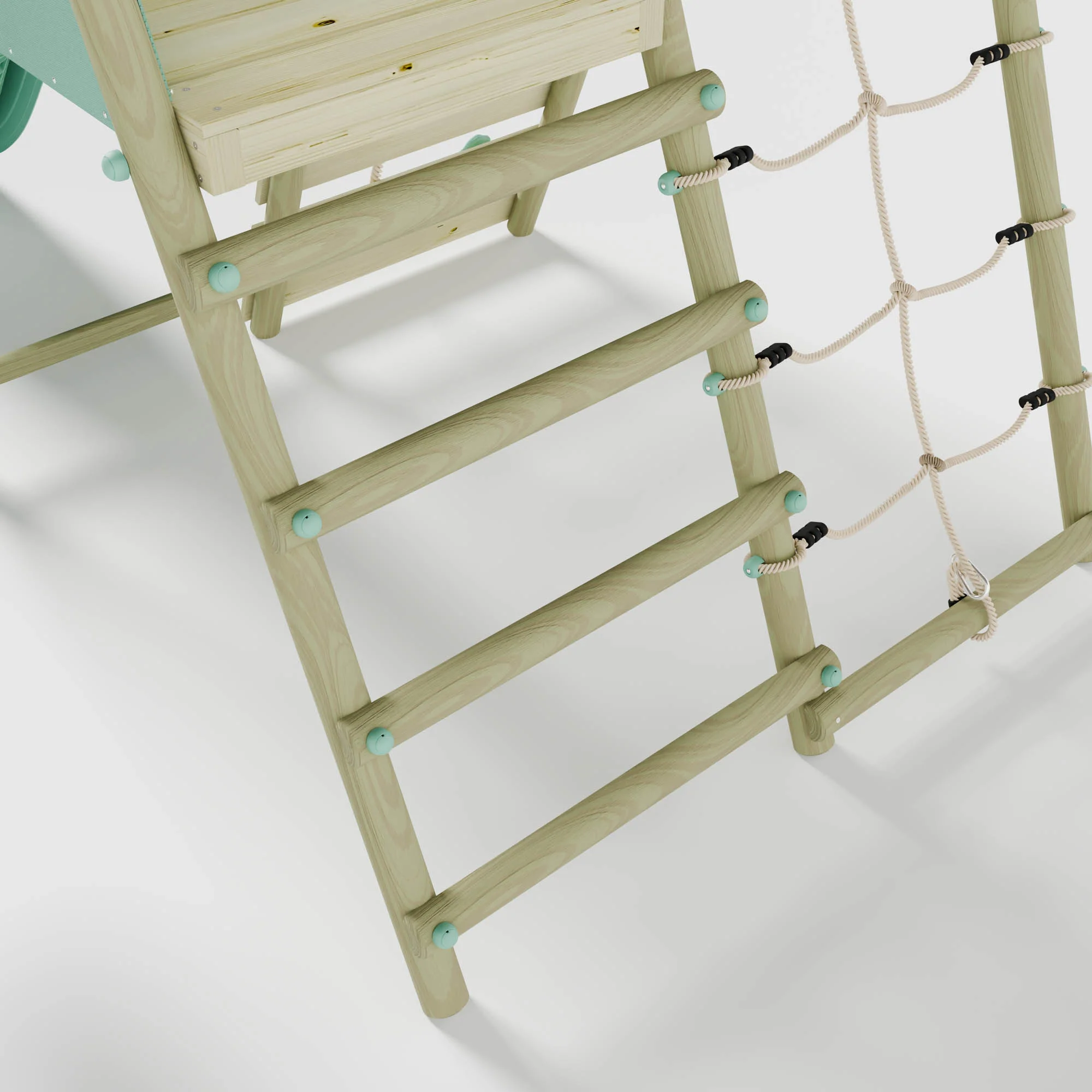 Double Swing with Baby Seat, Slide & Climbing Wall - Image 5
