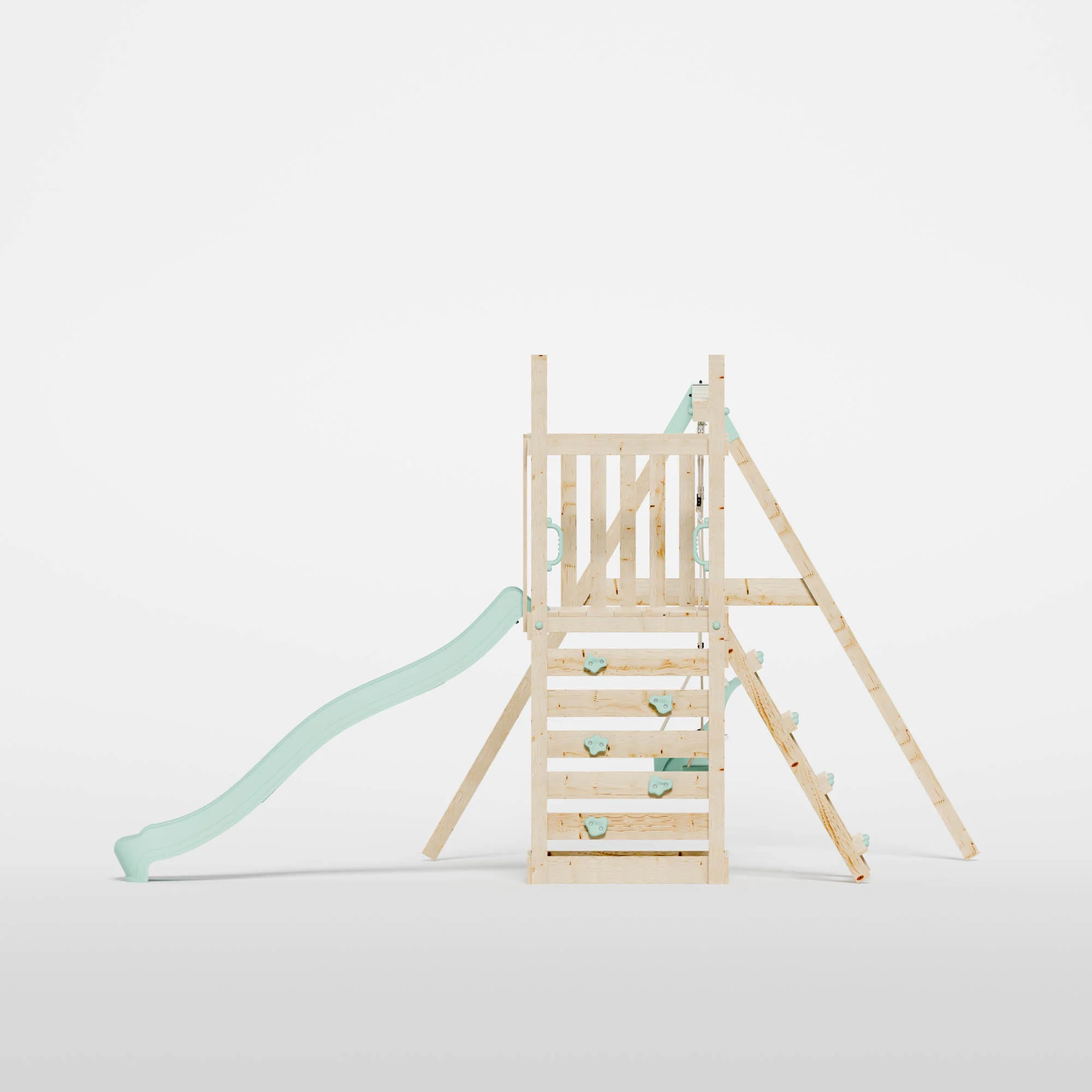 Climbing Frame with Slide, Swing & Baby Swing - Image 4