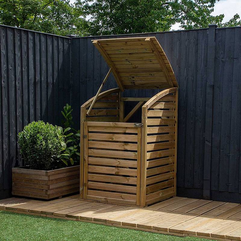 Pressure Treated Single Bin Store - Image 6
