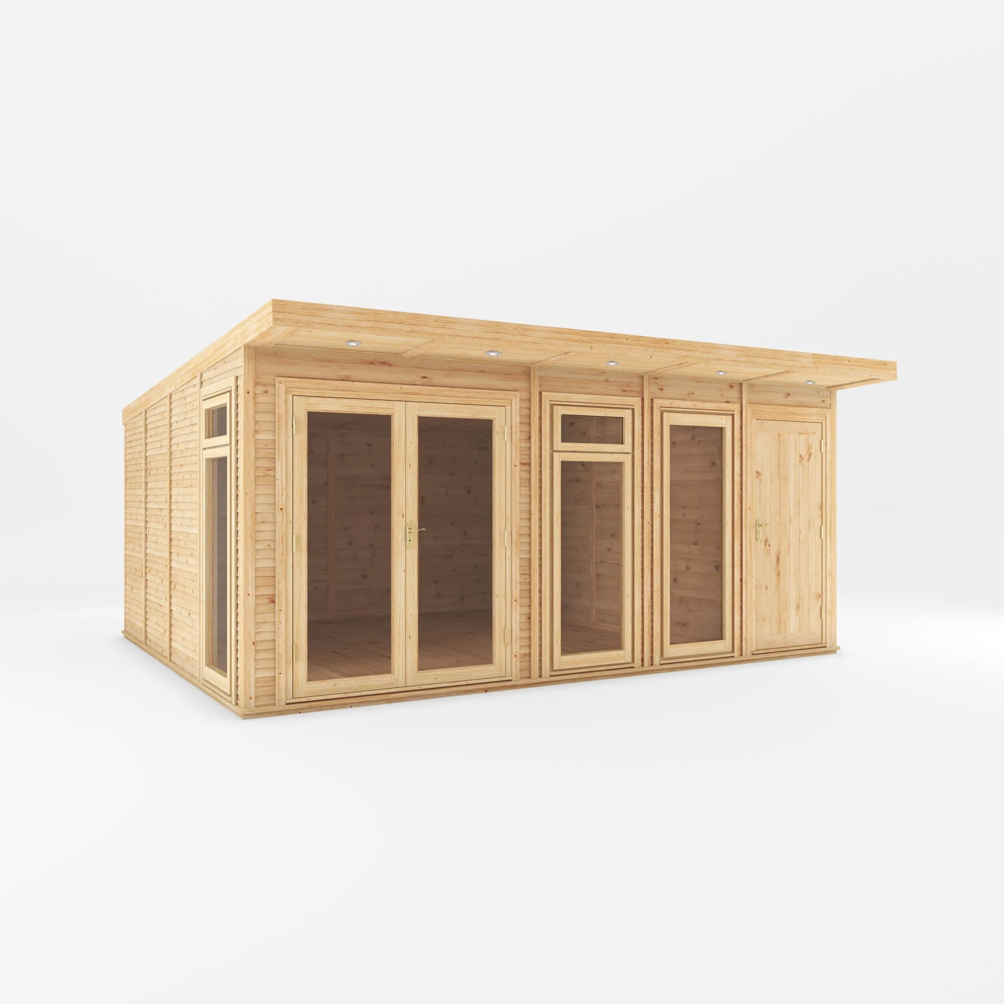 The Classic Insulated Garden Room with Side Shed - Image 3