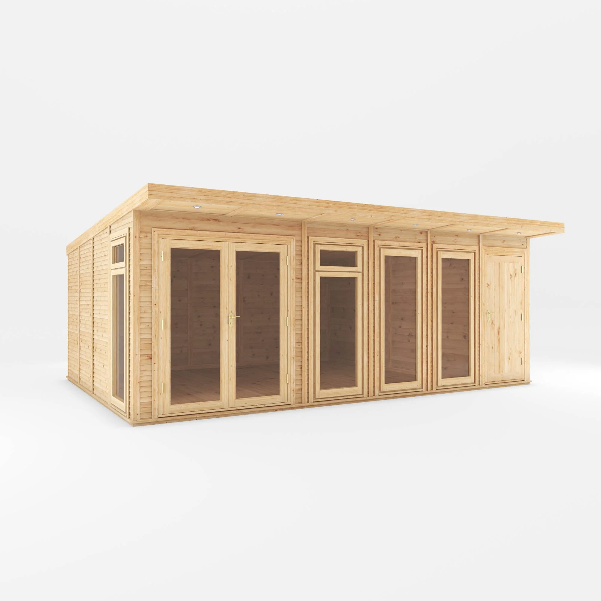 The Classic Insulated Garden Room with Side Shed - Image 4