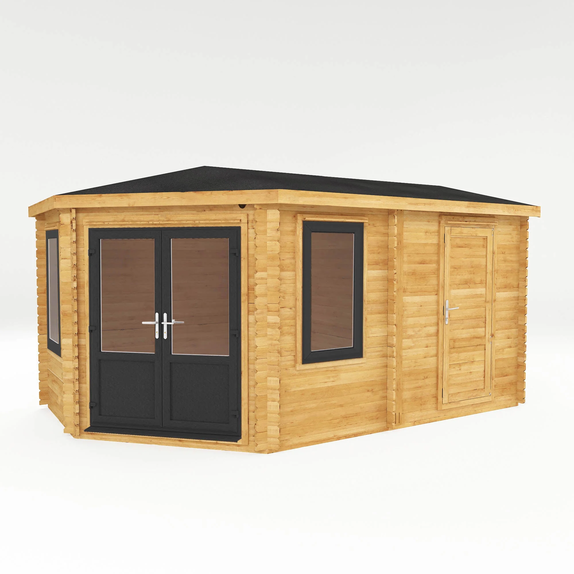 The Corner Log Cabin with Side Shed - Image 4