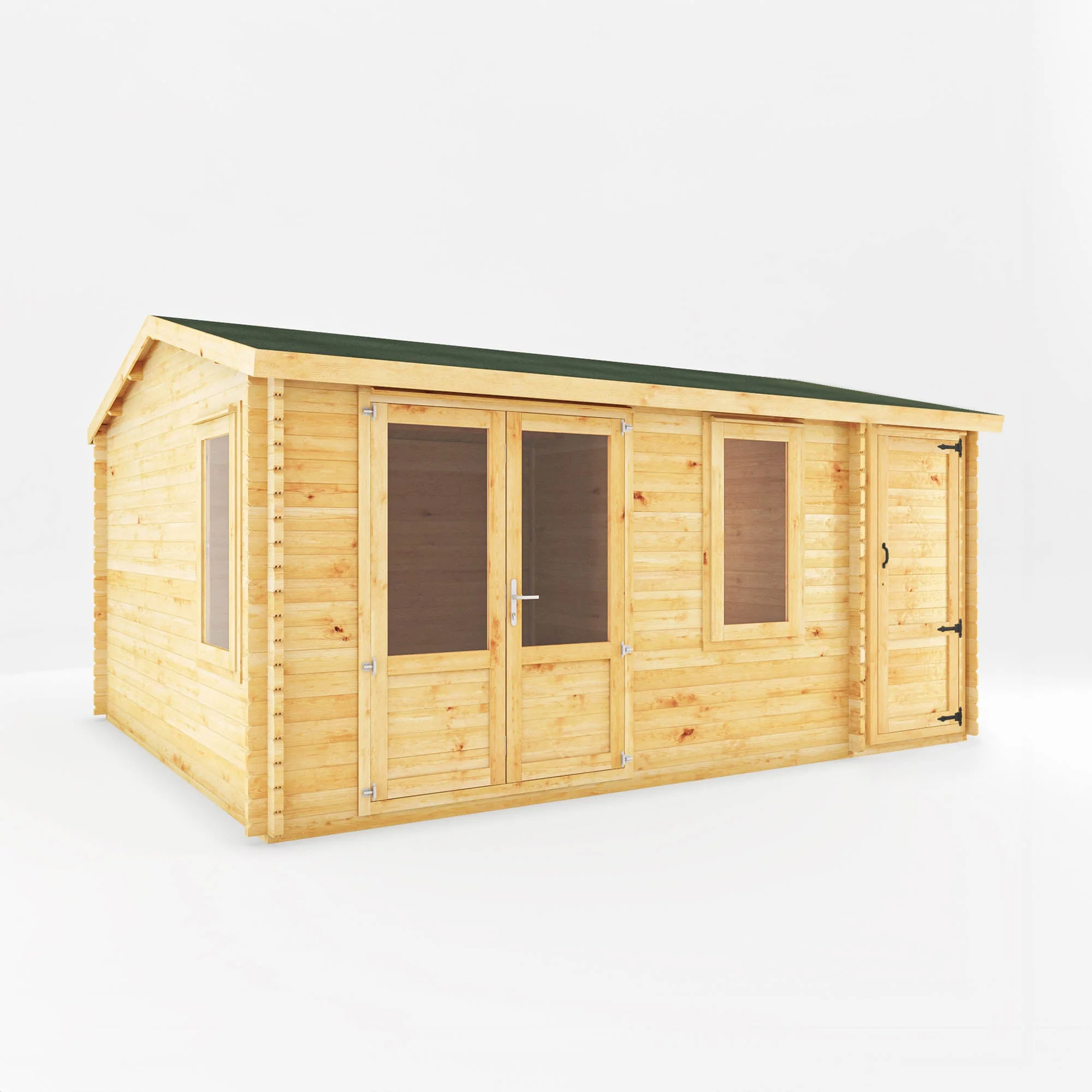 The Home Office Elite Log Cabin with Side Shed - Image 5