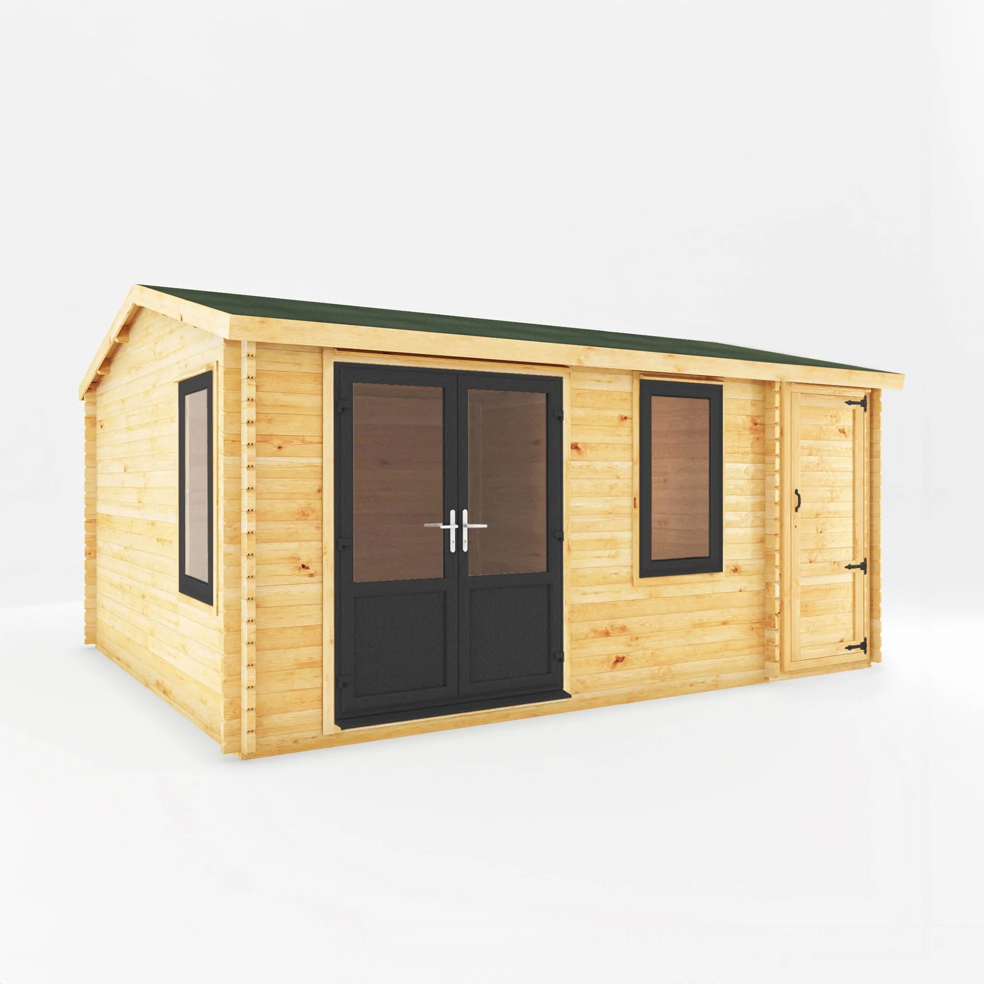 The Home Office Elite Log Cabin with Side Shed - Image 8