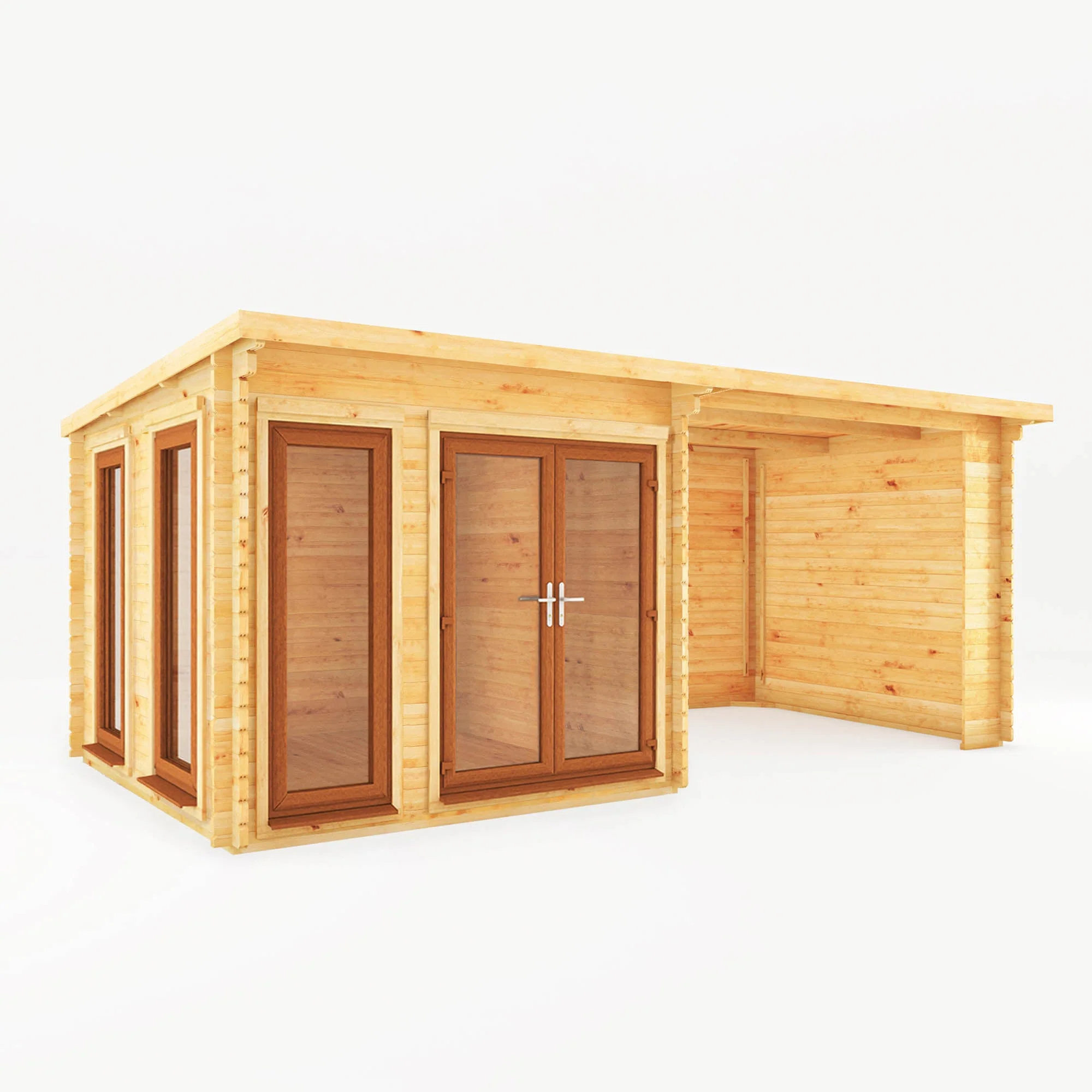 The Studio Pent Log Cabin with Patio Area - Image 3