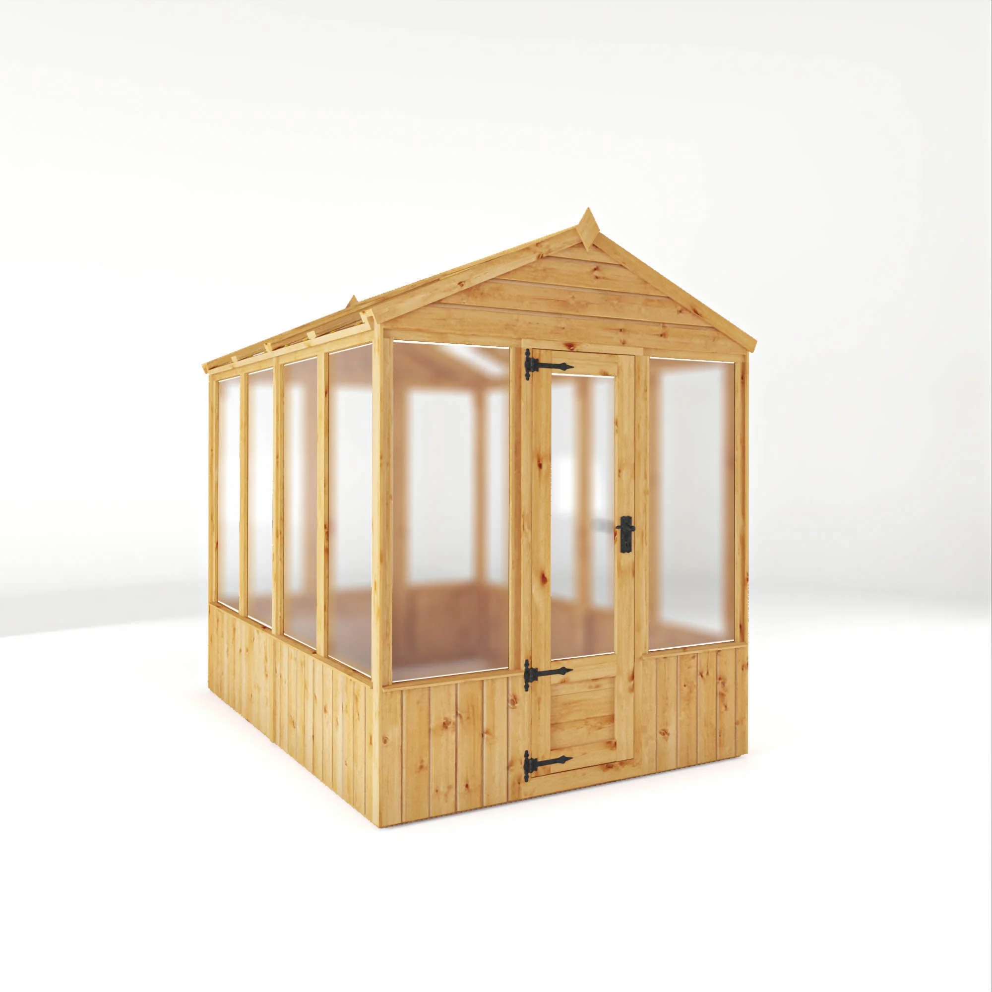 Woodsman Apex Wooden Greenhouse - Image 5